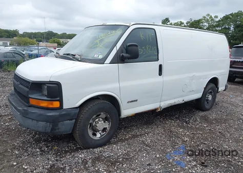 2006 Chevrolet Express Work Van z USA, uszkodzony, nr VIN 1GCGG25V561124410